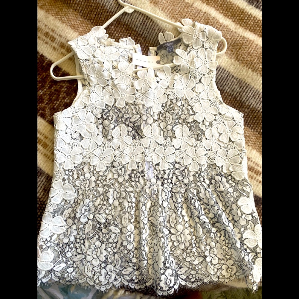 Brand new with tags Anthropologie lace top.